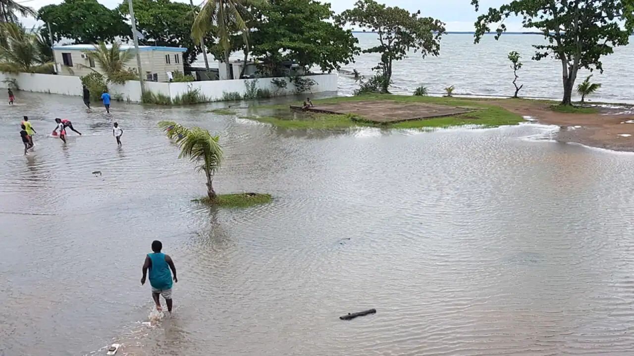 Rising sea levels have damaged food sources and ancestral burial sites, scattering human remains (image: supplied to SBS News, 2022)